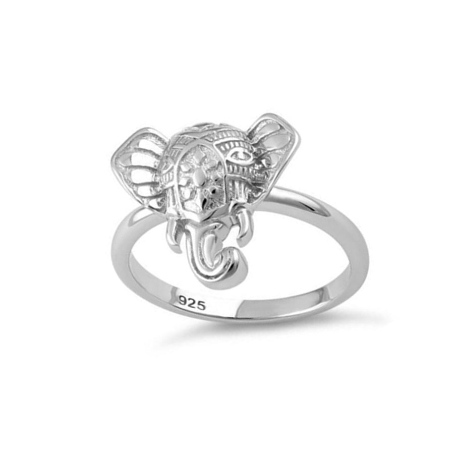 Elephant Head Ring -Sterling Silver