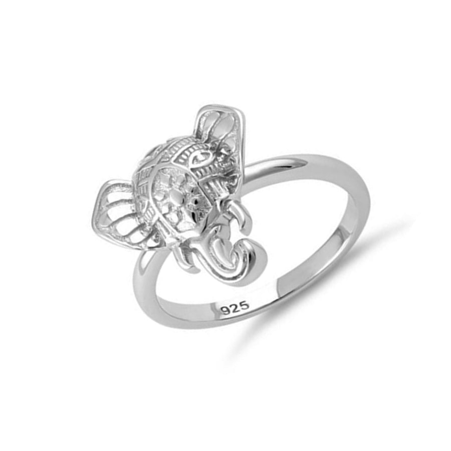 Elephant Head Ring -Sterling Silver