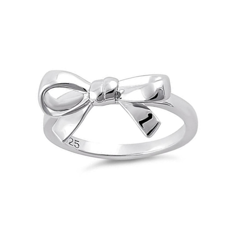 Polished Bow Knot Design Ring-Sterling Silver