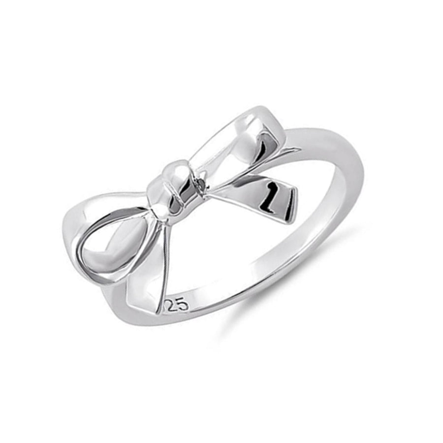 Polished Bow Knot Design Ring-Sterling Silver