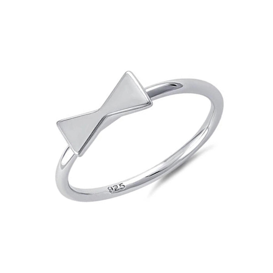 Minimalist Bow Tie Design Ring-Sterling Silver