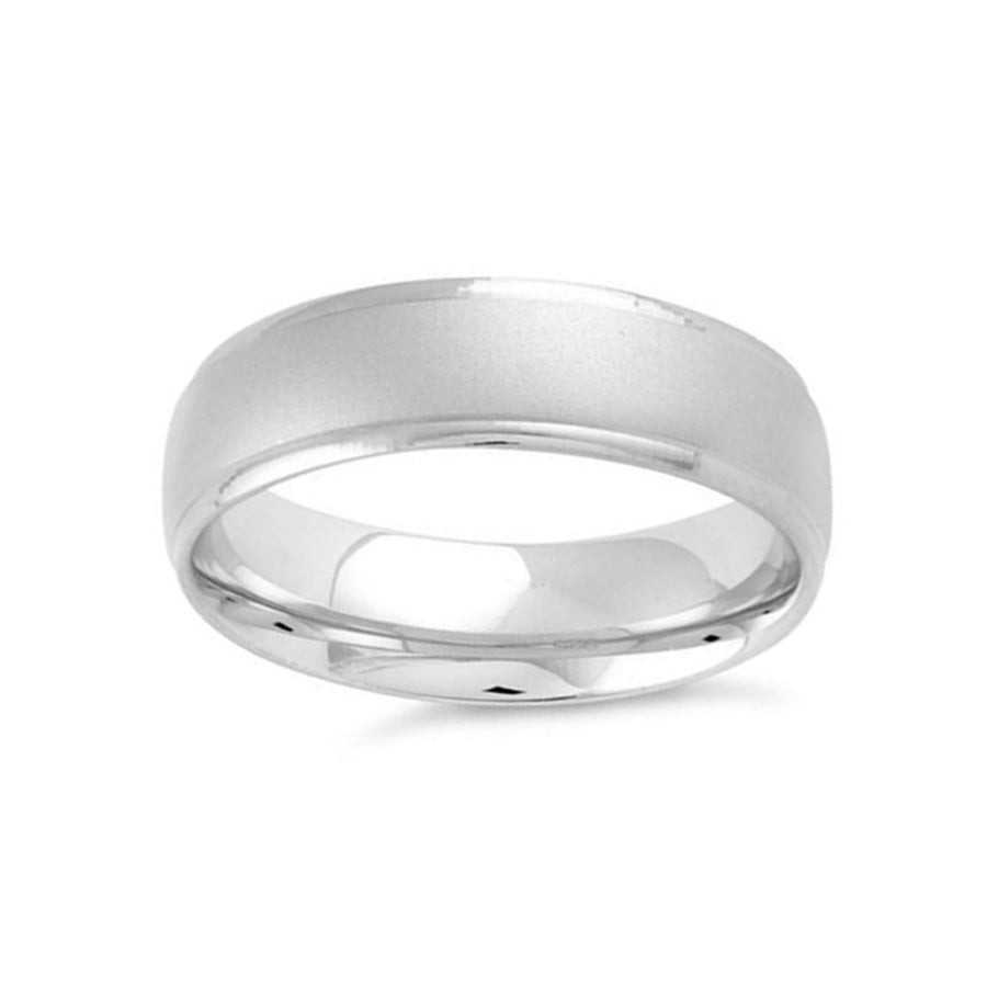 Classic Comfort Fit Wedding Band - Sterling Silver