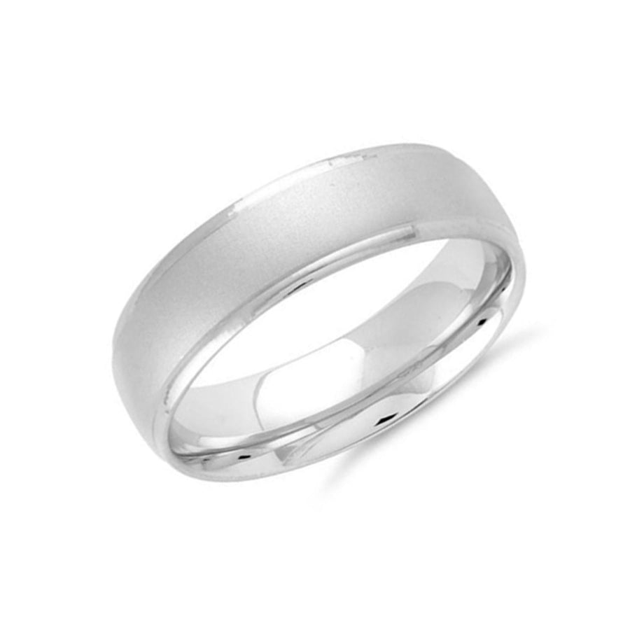 Classic Comfort Fit Wedding Band - Sterling Silver