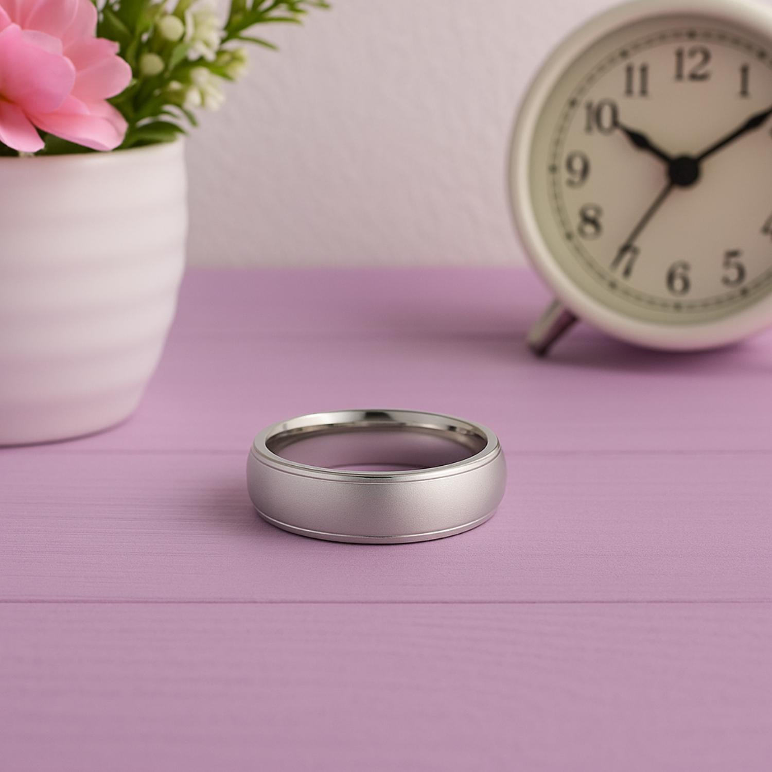 Classic Comfort Fit Wedding Band - Sterling Silver