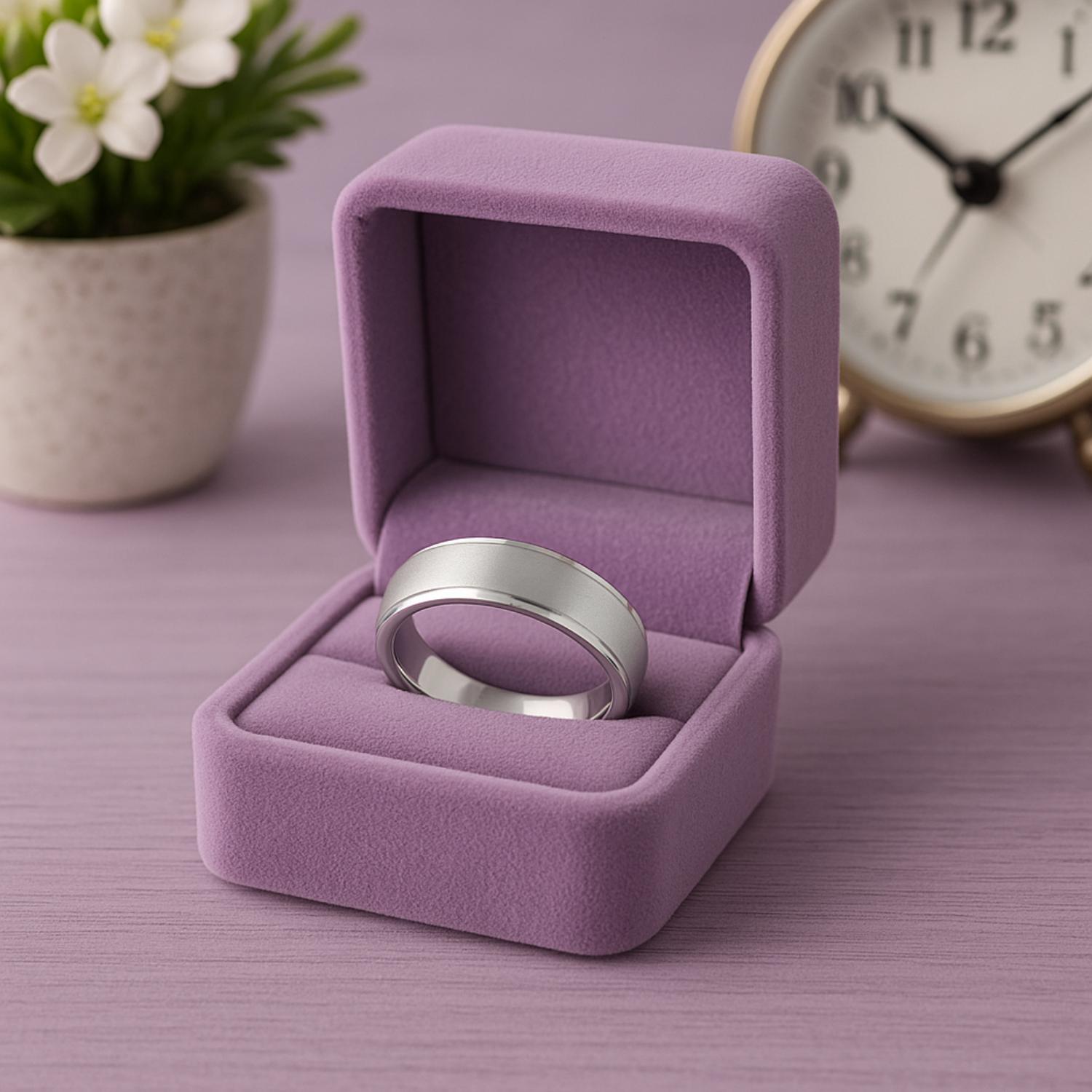 Classic Comfort Fit Wedding Band - Sterling Silver