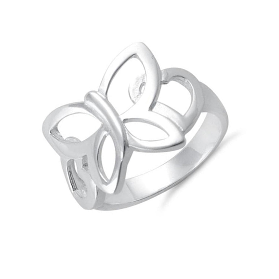Open Butterfly Statement Ring – Sterling Silver