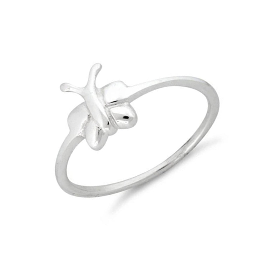Petite Butterfly Design Women’s Ring - Sterling Silver