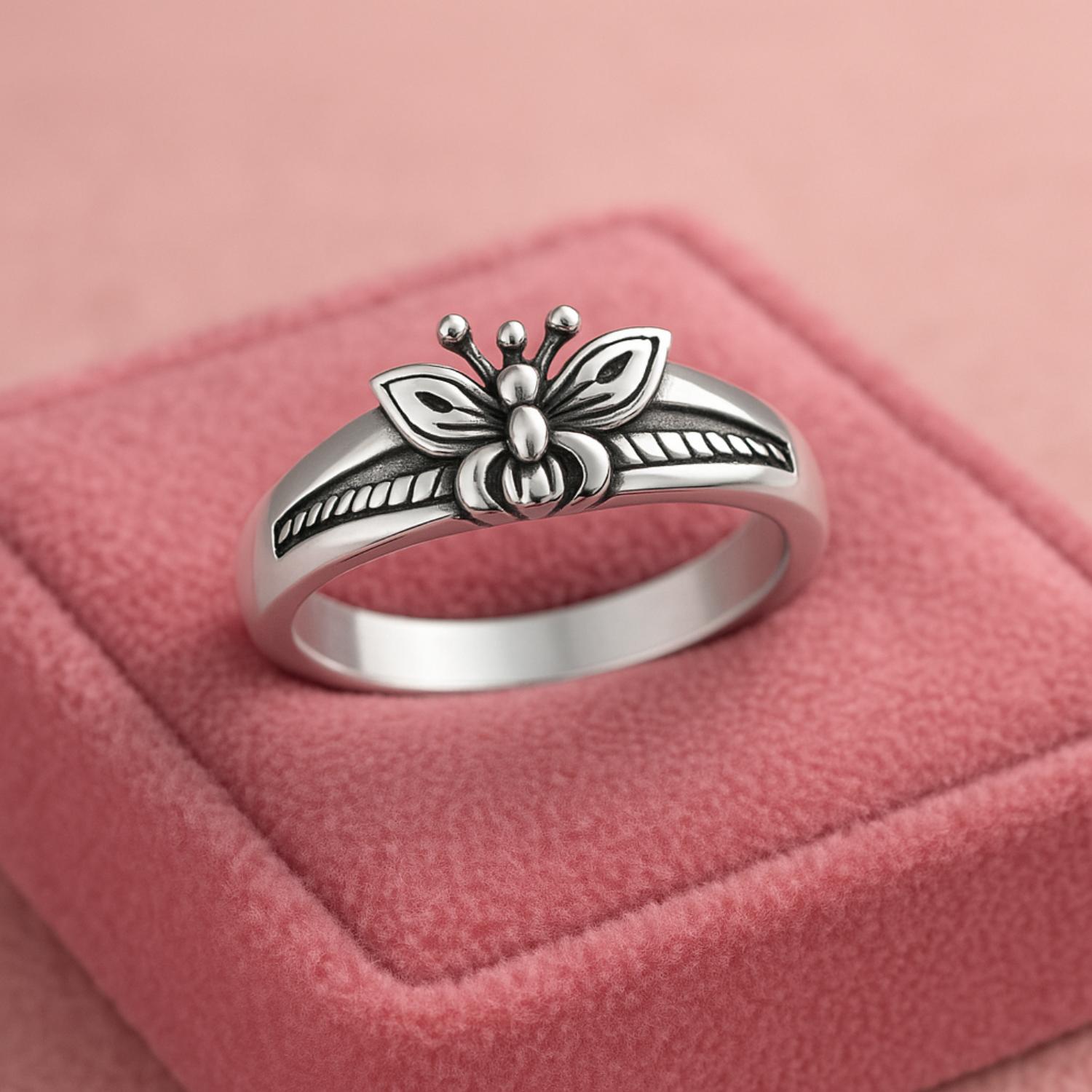 Butterfly Women’s Ring - Sterling Silver