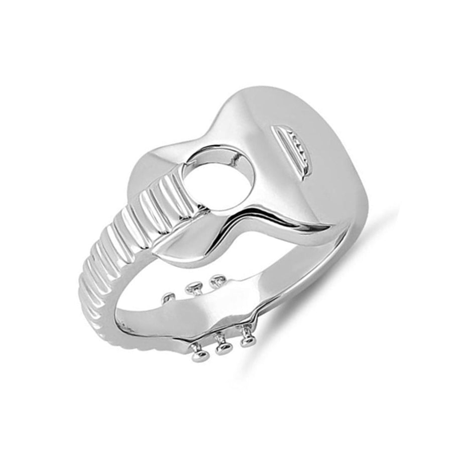 Guitar Design Ring - Sterling Silver