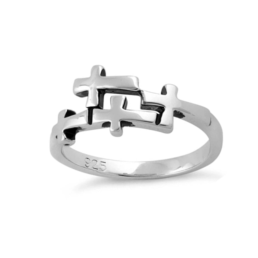 Triple Cross Ring - Sterling Silver