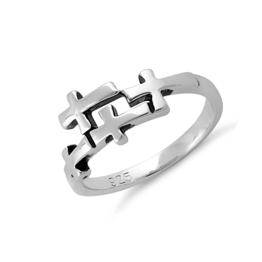 Triple Cross Ring - Sterling Silver