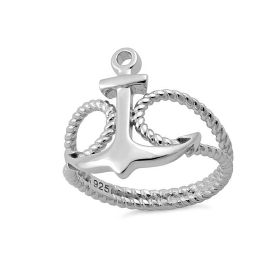 Anchor Ring - Sterling Silver