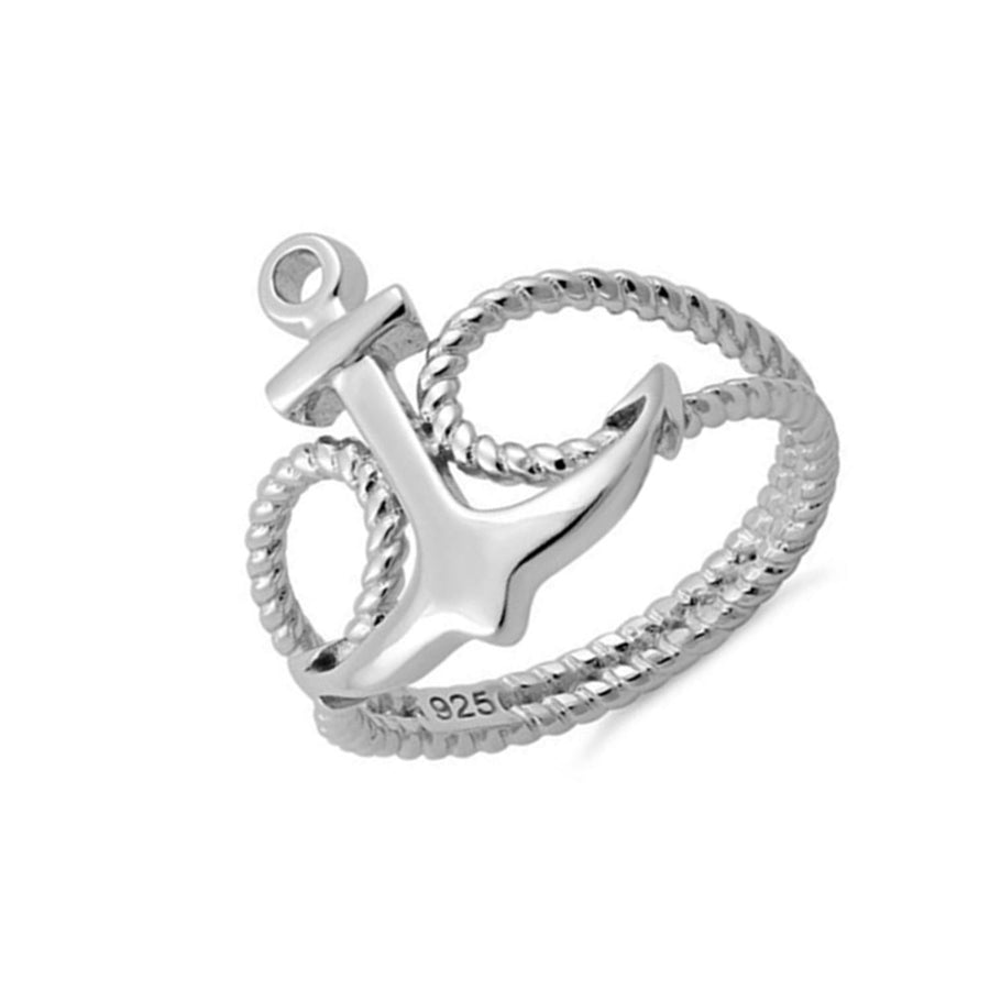 Anchor Ring - Sterling Silver