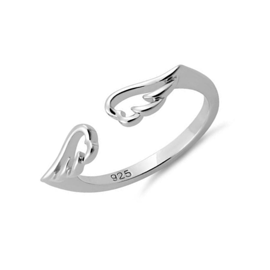 Open Angel Wing Ring - Sterling Silver