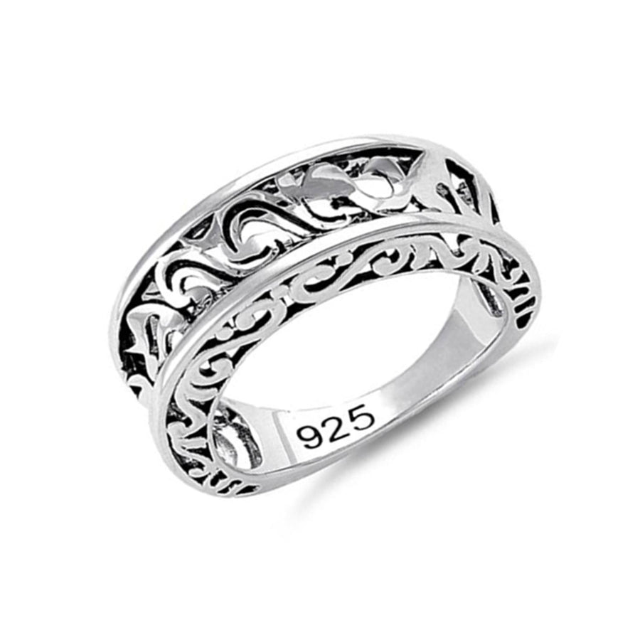 Filigree Spinner Ring - Sterling Silver
