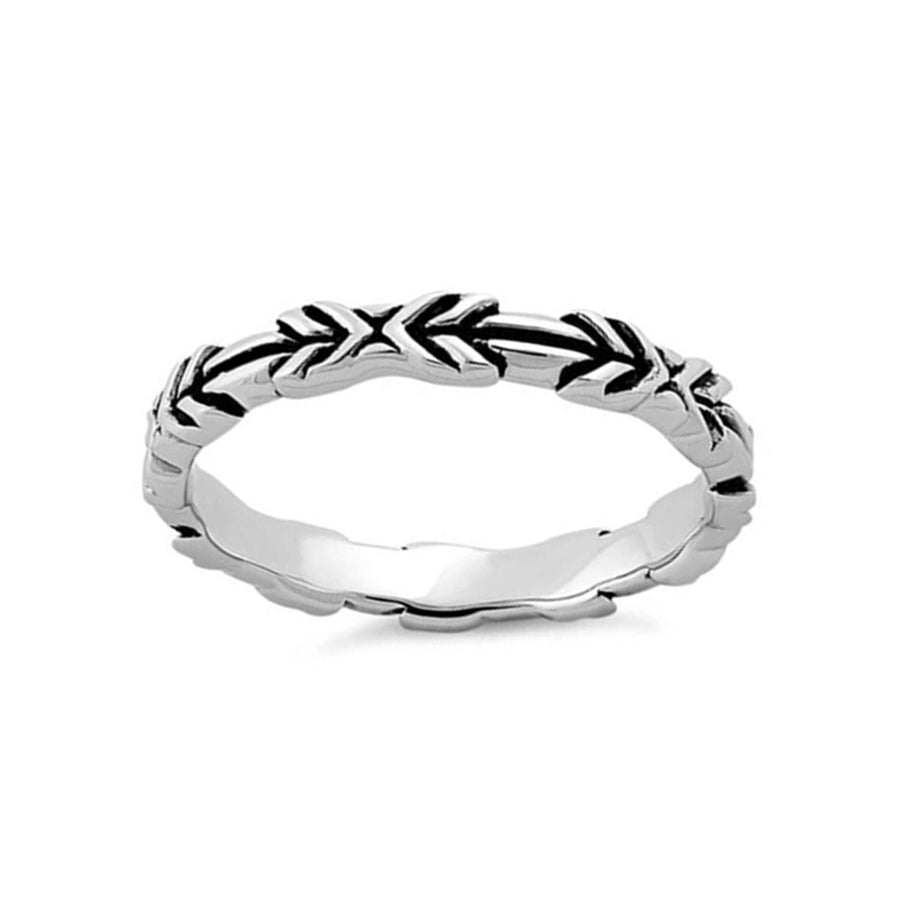 Oxidized Arrows Ring - Sterling Silver
