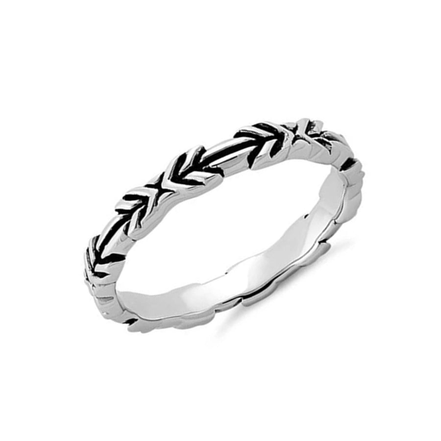 Oxidized Arrows Ring - Sterling Silver