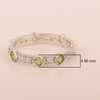 Stackable Square 0.50 Ctw Peridot Women Sterling Silver Ring - Kimaya INC