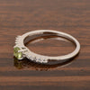 Round 0.40 Ctw Peridot 925 Sterling Silver Stacking Solid Ring - Kimaya INC