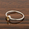 Oval Cut 5X3MM Bezel Set Citrine 925 Sterling Silver Women Stacking Ring - Kimaya INC