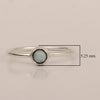 925 Sterling Silver Round 0.20 Ctw Turquoise Women Engagement Ring - Kimaya INC