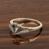 Sterling Silver Love Heart Cut 5MM Aquamarine Engagement Rings - Kimaya INC