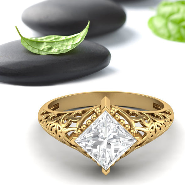 Moissanite Ring