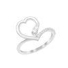 White Cubic Zircon Ring