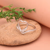 White Cubic Zircon Ring