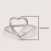 White Cubic Zircon Ring