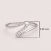 White Cubic Zircon Ring