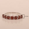 925 Sterling Silver 7-Stone Round Garnet Gemstone Women Wedding Ring - Kimaya INC