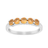 Half-Eternity Citrine Gemstone Stackable Women Wedding Ring - Kimaya INC