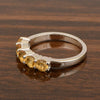 Half-Eternity Citrine Gemstone Stackable Women Wedding Ring - Kimaya INC