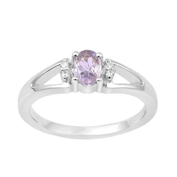 Classic Oval 6X4 MM Tanzanite Solitaire Engagement 925 Sterling Silver Rings for Women - Kimaya INC