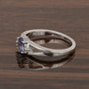Classic Oval 6X4 MM Tanzanite Solitaire Engagement 925 Sterling Silver Rings for Women - Kimaya INC
