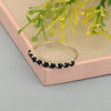 925 Sterling Silver Round Cut 0.46 Ctw Black Spinel Women Engagement Ring - Kimaya INC