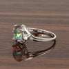 Sterling Silver Oval 2.25 Ctw Mystic Topaz with White Topaz Accent Women Rings - Kimaya INC