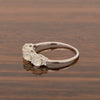 Three Stone Style Round Moonstone 925 Sterling Silver Women Anniversary Ring - Kimaya INC