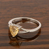 925 Sterling Silver Trillion Cut 7MM Natural Citrine Gemstone Rings - Kimaya INC