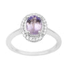 925 Sterling Silver 1.75 Ctw Oval Tanzanite & White Accents Women Ring - Kimaya INC