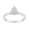 925 Sterling Silver Pear 7x5mm Moonstone Gemstone Solitaire Engagement Ring - Kimaya INC