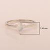 925 Sterling Silver Pear 7x5mm Moonstone Gemstone Solitaire Engagement Ring - Kimaya INC
