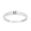 925 Sterling Silver Round 3MM Tanzanite Women Tiny Stackable Ring - Kimaya INC