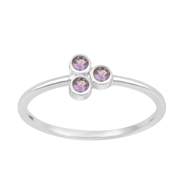 Stackable 925 Sterling Silver Round 2MM Tanzanite Women Wedding Ring - Kimaya INC