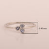 Stackable 925 Sterling Silver Round 2MM Tanzanite Women Wedding Ring - Kimaya INC