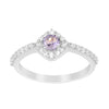 Solitaire Round 4mm Tanzanite & White Accents Women Wedding Ring - Kimaya INC