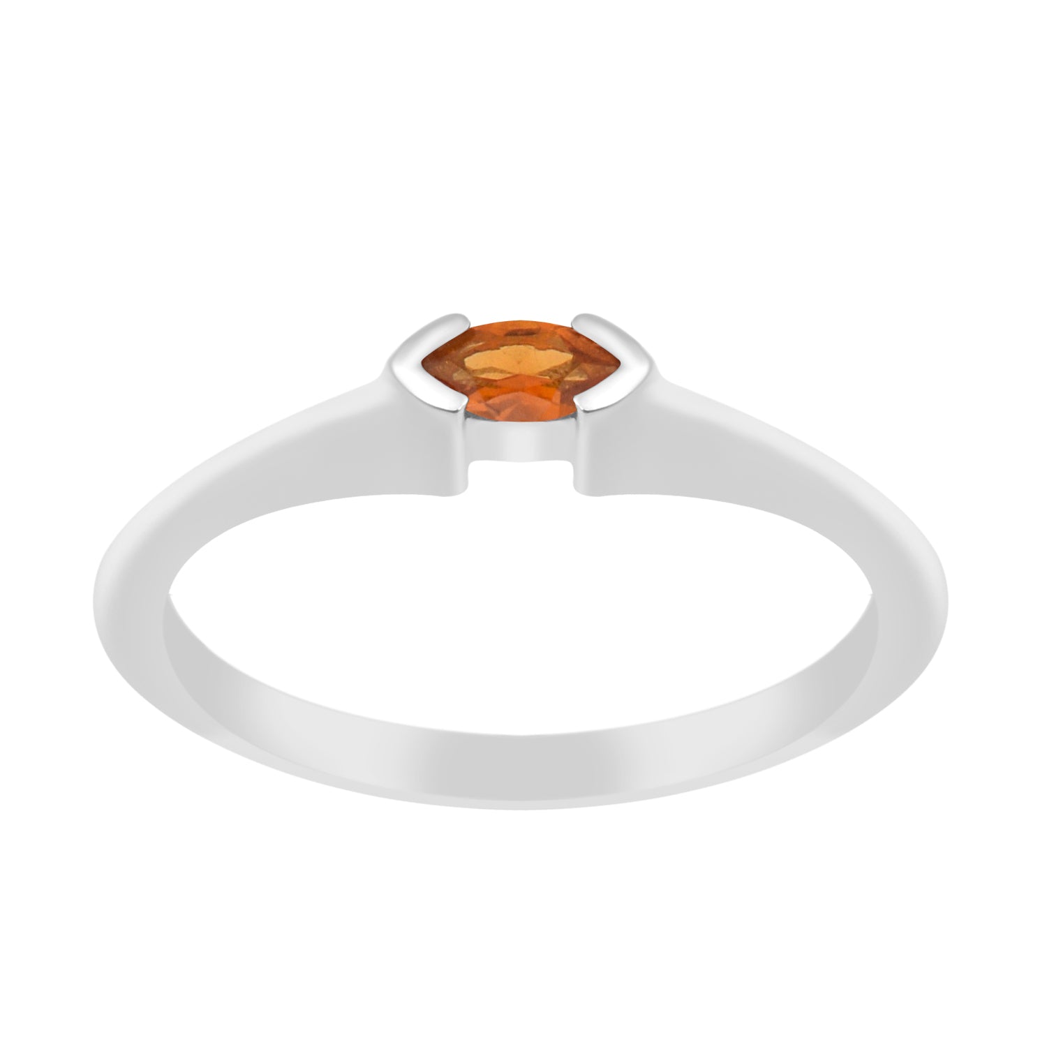 Marquise Cut 0.20 Ctw Citrine 925 Sterling Silver Women Wedding Ring - Kimaya INC