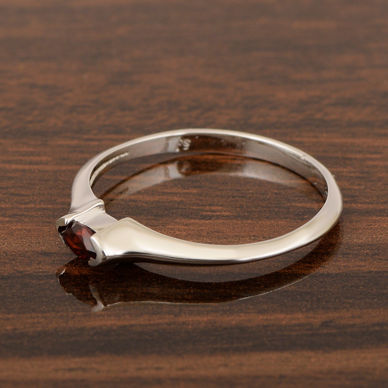 Marquise Cut 0.20 Ctw Garnet 925 Sterling Silver Women Wedding Ring - Kimaya INC