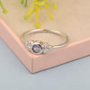 925 Sterling Silver Round 4mm Tanzanite Engagement For Her Ring - Kimaya INC